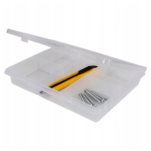 ORGANIZER BOX PUDEŁKO NA DROBNE PRZEDMIOTY 20x16x3,5 cm 5 PRZEGRÓDEK TOOLS