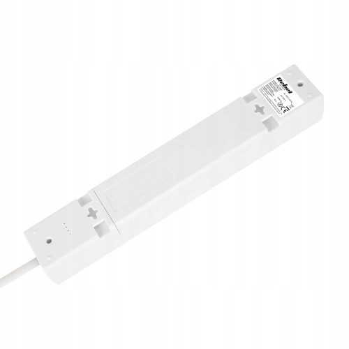 Przedłużacz typu francuskiego z przełącznikiem 3 x 1,5mm biały 5 gniazd 3m