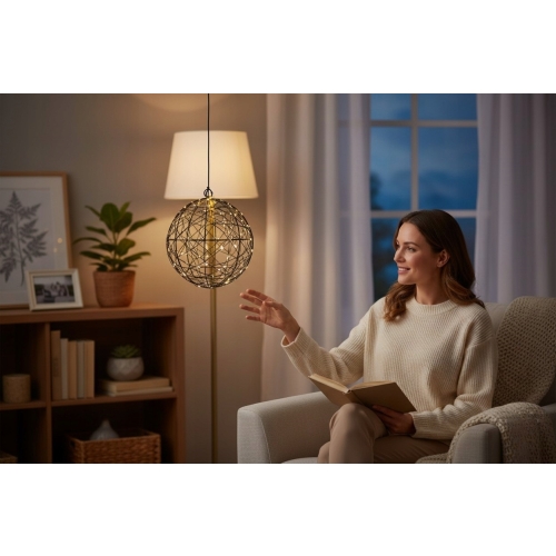 Kula świetlna wisząca Dekoracja Ozdoba Indoor Outdoor TIMER 140 LED 18 cm