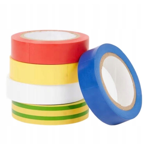 Taśma izolacyjna różne kolory w zestawie 10 m x15 mm mocne 5 sztuk