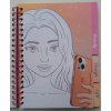 Kolorowanka Selfie Girls Creative Designer moda naklejki szablony 70 stron