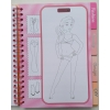 Kolorowanka Selfie Girls Creative Designer moda naklejki szablony 70 stron