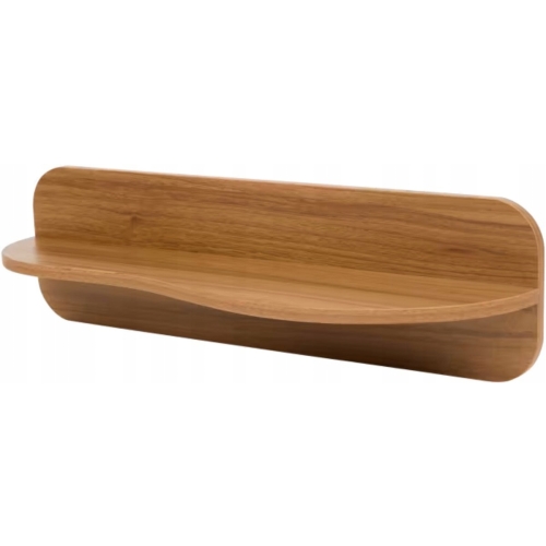 DEKORACYJNA PÓŁKA WISZĄCA ŚCIENNA NA ZDJĘCIA MDF 57x16 cm DREWNO JASNY BRĄZ
