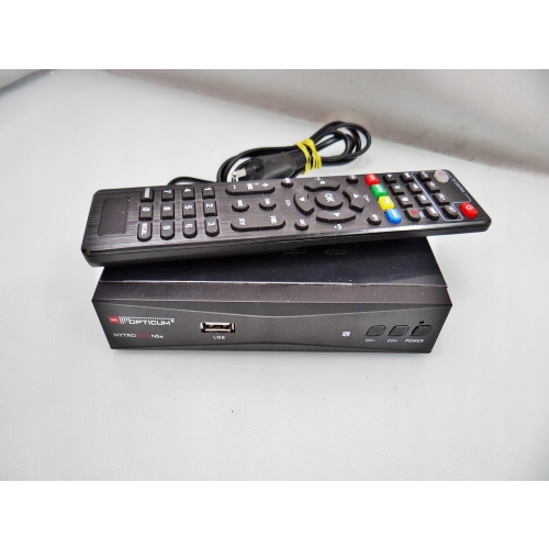 Dekoder Tuner HDTV DVB-T2/C HEVC Hybryda Opticum Nytrobox NSE X USB