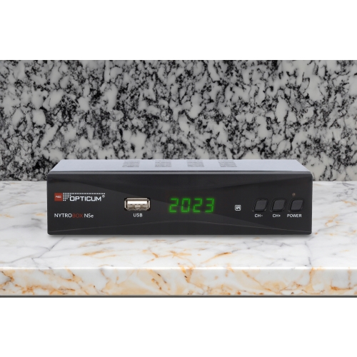Dekoder Tuner HDTV DVB-T2/C HEVC Hybryda Opticum Nytrobox NSE X USB