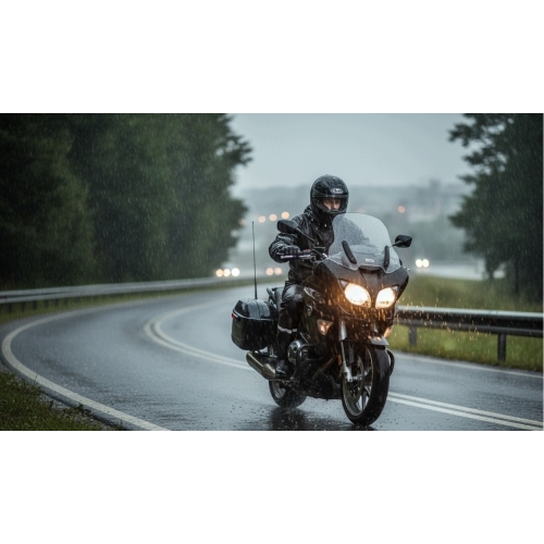 KOMBINEZON PRZECIWDESZCZOWY KURTKA SPODNIE NA MOTOR DO LASU kolor BLACK S