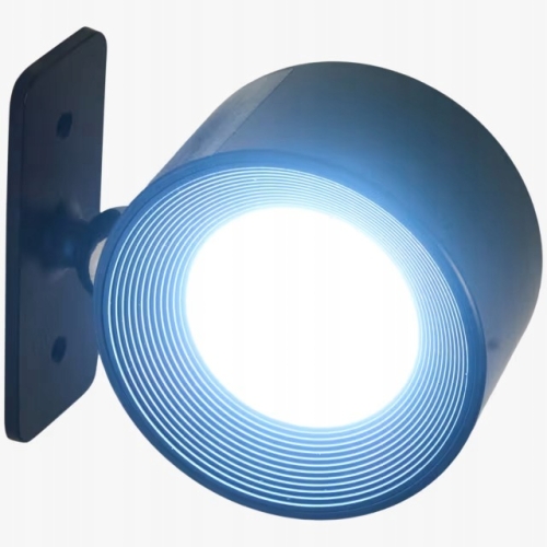 LAMPA ŚCIENNA LED AKUMULATOROWA USB PUNKTOWA 360° STOPNI 9,5 x 8 x 4,5 cm E