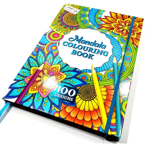 KOLOROWANKA ANTYSTRESOWA TWARDA OPRAWA 100 STR A4 200 GSM MANDALA 2026