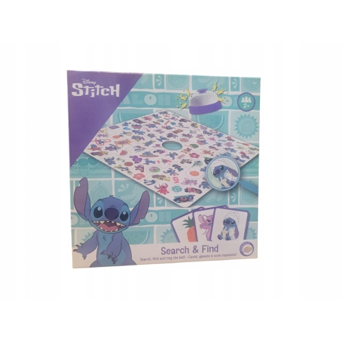 Gra planszowa Rodzinna Disney Stitch Search & Find Szukaj i Znajdź 108 KART