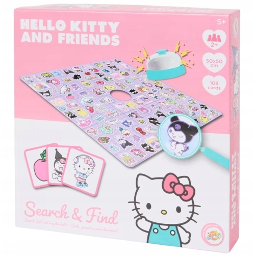 Gra planszowa Rodzinna HELLO KITTY Search & Find Szukaj i Znajdź 108 KART
