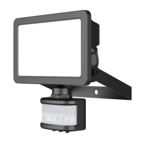 Halogen LED Czujnik Ruchu PIR Reflektor Lampa IP65 GoodHome Lucan 20W BLACK