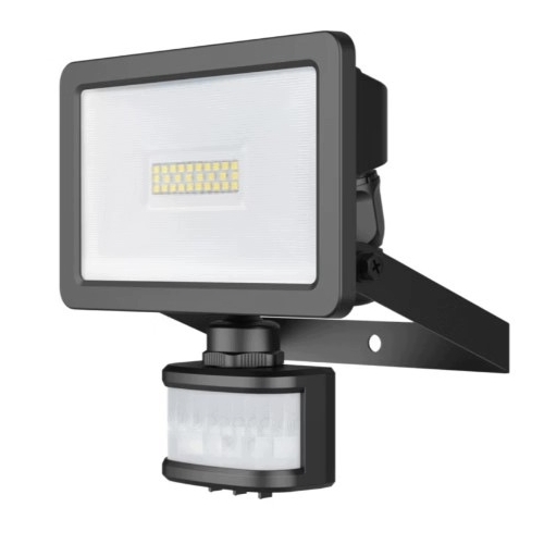 Halogen LED Czujnik Ruchu PIR Reflektor Lampa IP65 GoodHome Lucan 20W BLACK