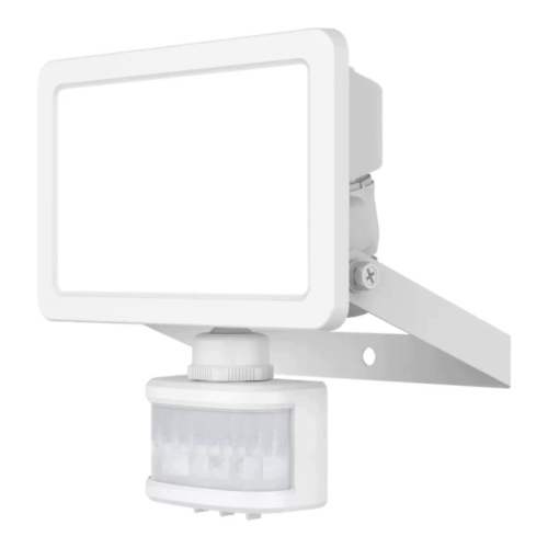 Halogen Reflektor Lampa LED 20W Czujnik Ruchu PIR GoodHome Lucan Biały