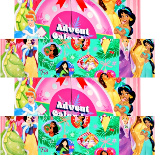 KALENDARZ ADWENTOWY MIX 24 KOSMETYKI DLA DZIEWCZYNKI Disney Princess