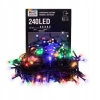 Lampki Choinkowe 20m 240 LED MULTIKOLOR Zewnętrzne Wewnętrzne IP44 8 TRYBÓW