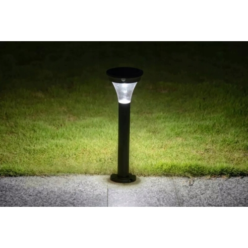 Ogrodowy Młyn Markook słupek solarny 180 lm czujnik ruchu IP44 wys 31 cm