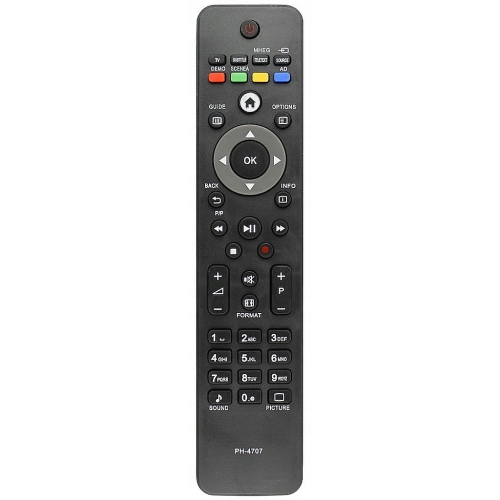Pilot TV PHILIPS Uniwersalny Zamiennik PLAZMA LCD LED RCPF02E09B RC4707