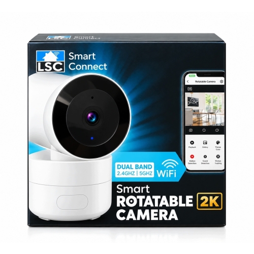 Kamera IP LSC Smart Connect 2K WiFi 5G Obrót 355° Audio Detekcja Ruchu