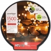 LAMPKI CHOINKOWE ŚWIĄTECZNE GIRLANDA 1500 LED ZEWNĘTRZNE 35m TIMER BIAŁE