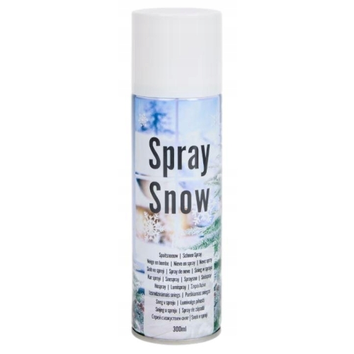 Sztuczny Śnieg Spray Wydajny Dekoracja Okien Choinki Lustra Święta 300 ml