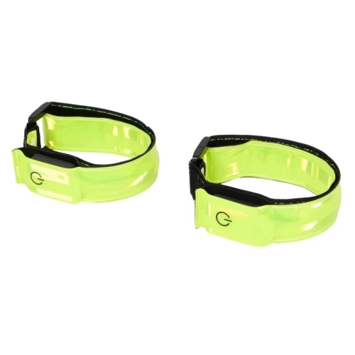 Opaska Taśma ODBLASKOWA LED Migająca Bieganie Rower Ładowalna 50x3 cm 2 szt