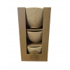 Zestaw 3 sztuk Misek Miseczek Ceramicznych Sosy Dipy Przekąski Alpina 200ml