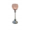 Świecznik srebrny z cyrkoniami na nóżce glamour dekoracja domu Home decor