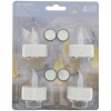 TEALIGHT LED podgrzewacz świeczka 4szt+Baterie WKŁAD do ZNICZA długotrwałe