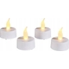 TEALIGHT LED podgrzewacz świeczka 4szt+Baterie WKŁAD do ZNICZA długotrwałe