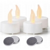 TEALIGHT LED podgrzewacz świeczka 4szt+Baterie WKŁAD do ZNICZA długotrwałe