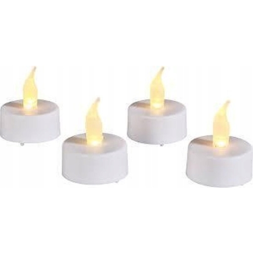 TEALIGHT LED podgrzewacz świeczka 4szt+Baterie WKŁAD do ZNICZA długotrwałe