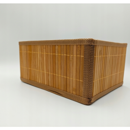 KOSZYK BAMBUSOWY ORGANIZER pudełko do przechowywania wym. 32 x 25 x 15 cm