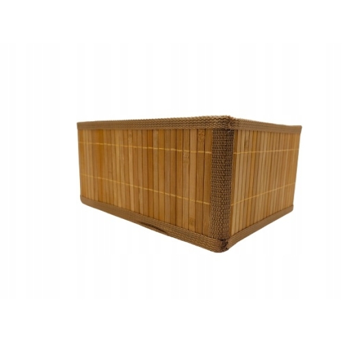 KOSZYK BAMBUSOWY ORGANIZER pudełko do przechowywania wym. 32 x 25 x 15 cm